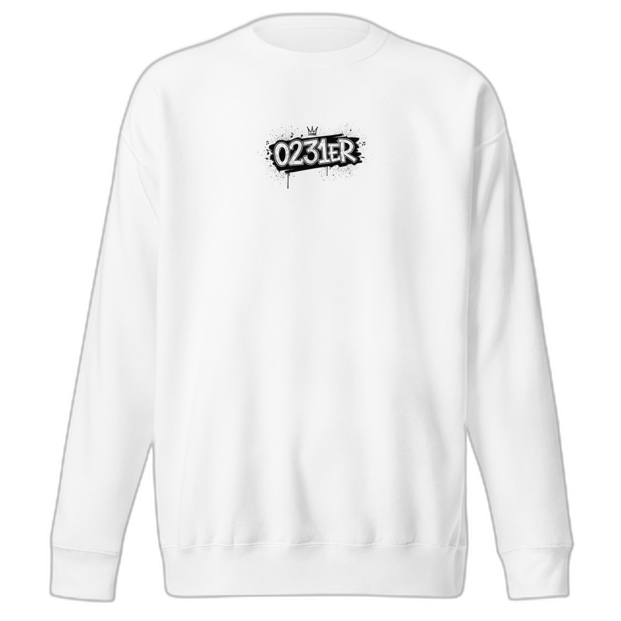 0231er Pullover Weiss - transparent